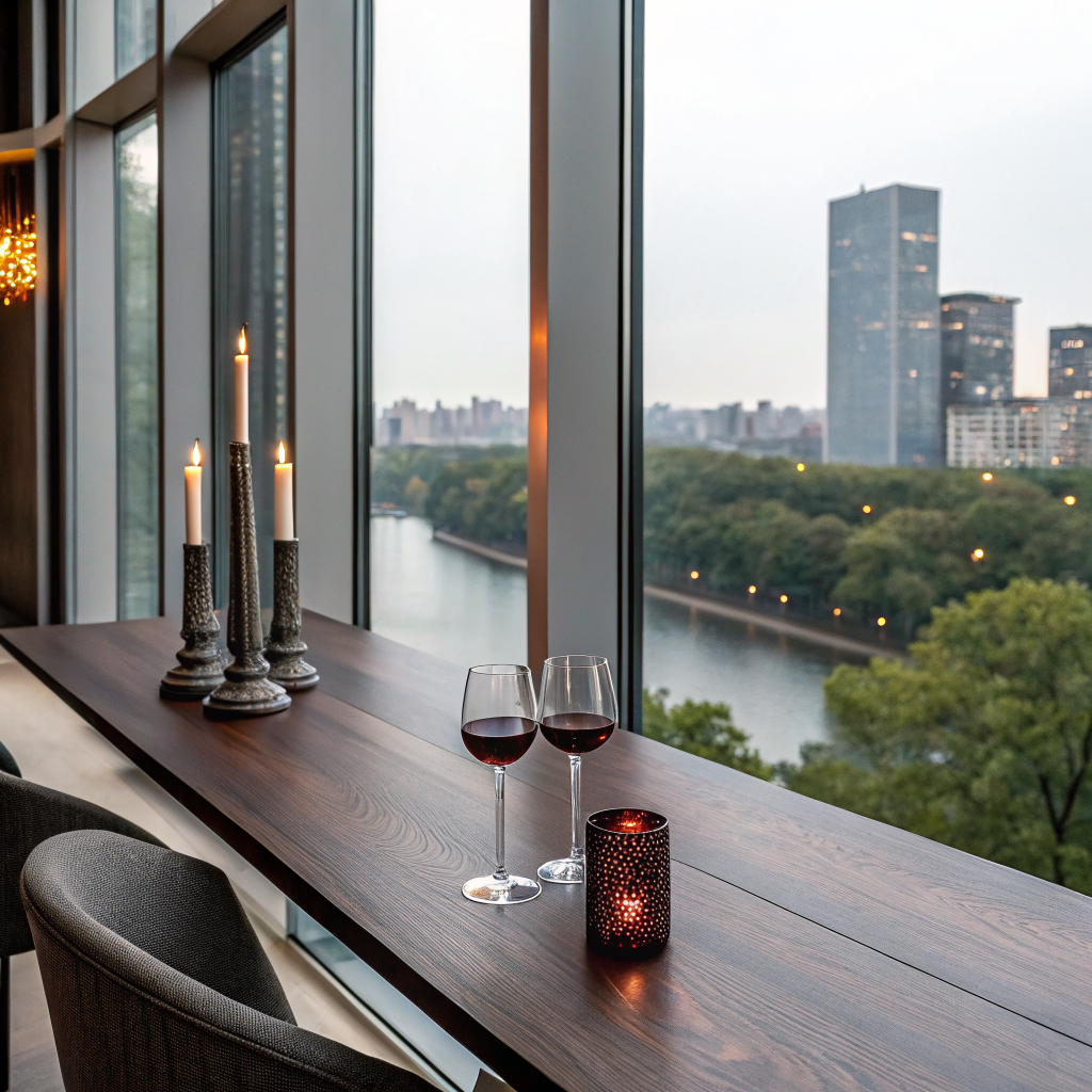 VIP tables with luxury bottle service at BLKN